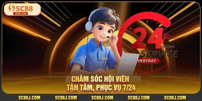 Chăm sóc hội viên tận tâm, phục vụ 24/7